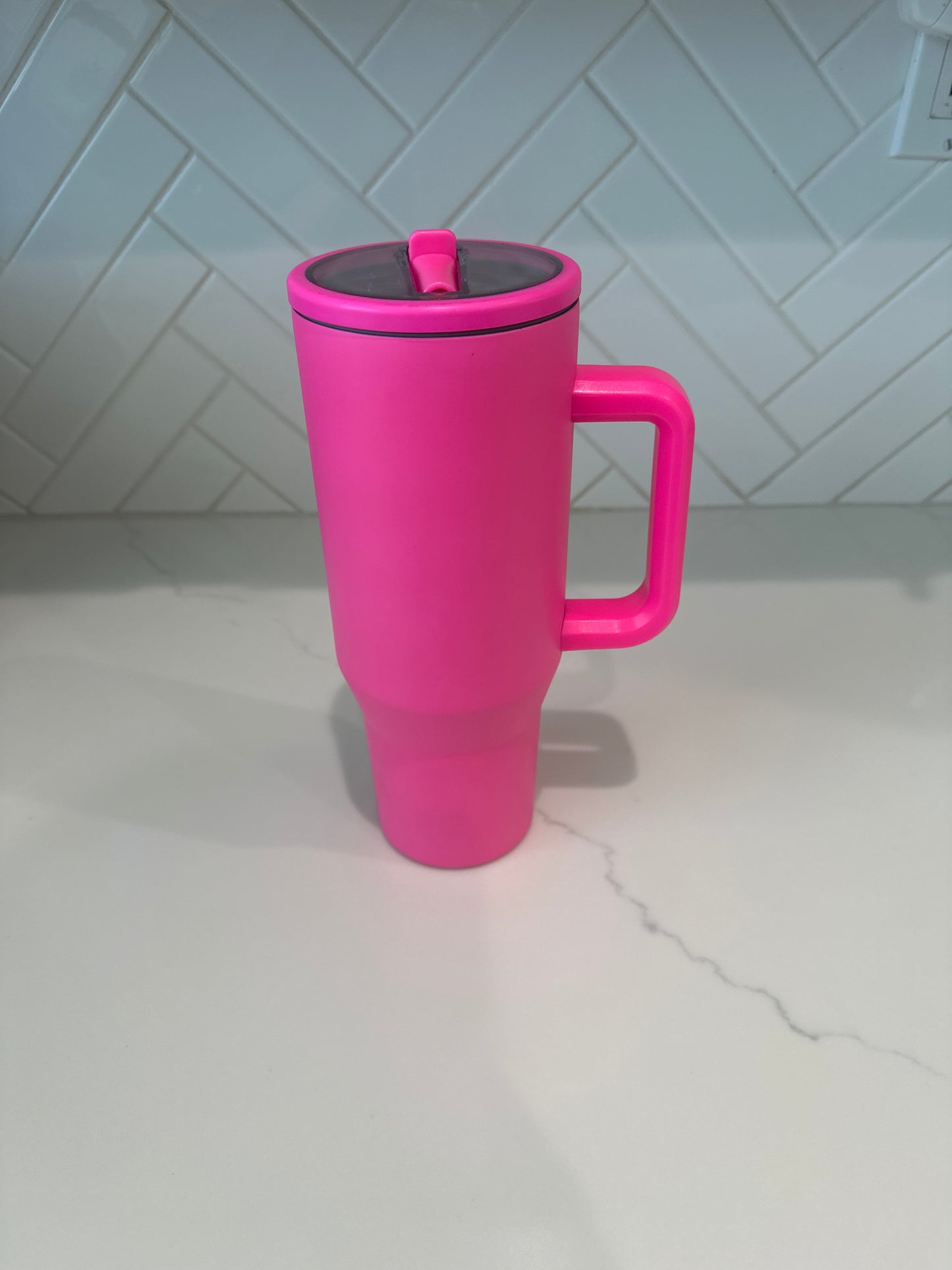 40oz Tumbler Flip Straw