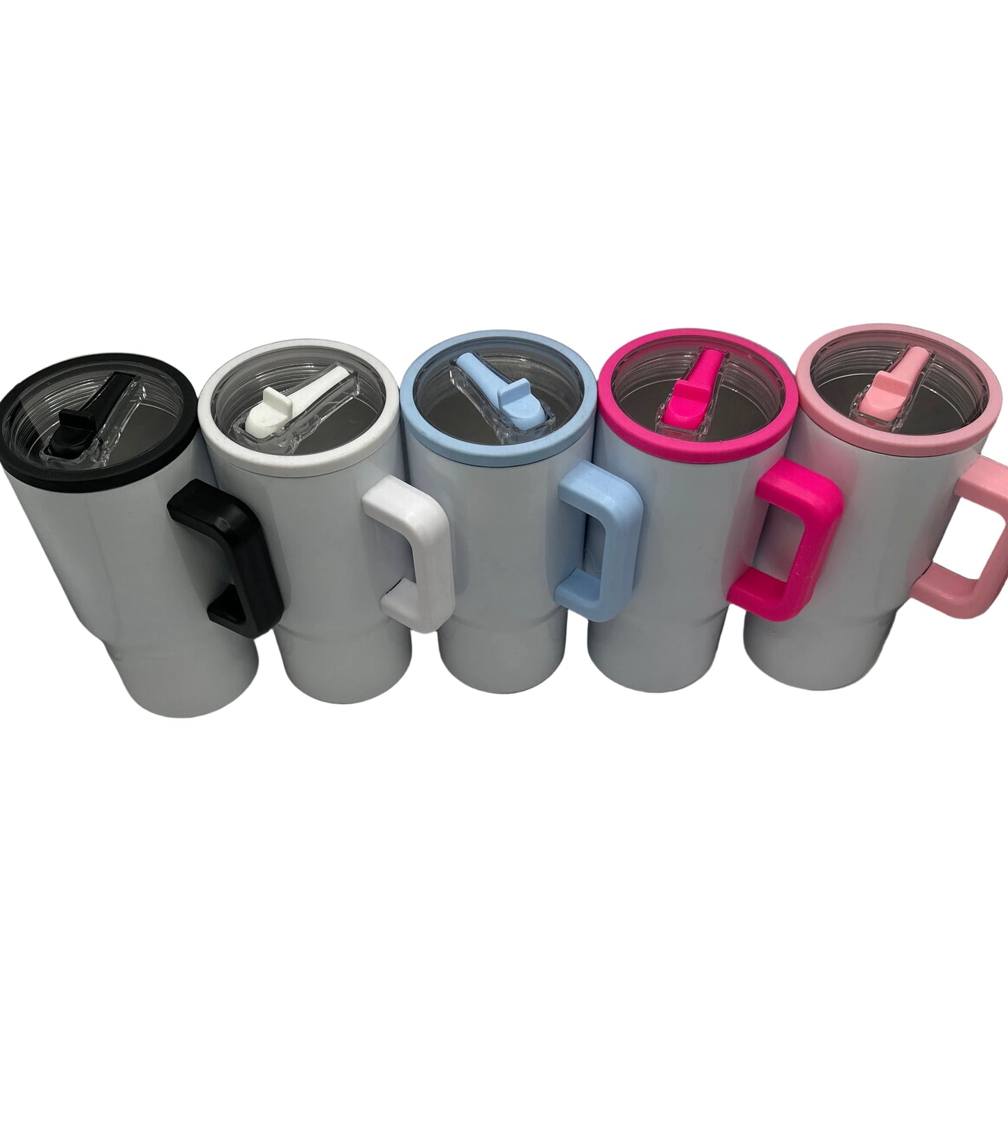 20oz Flip Straw Stainless Steel Tumbler with Handle