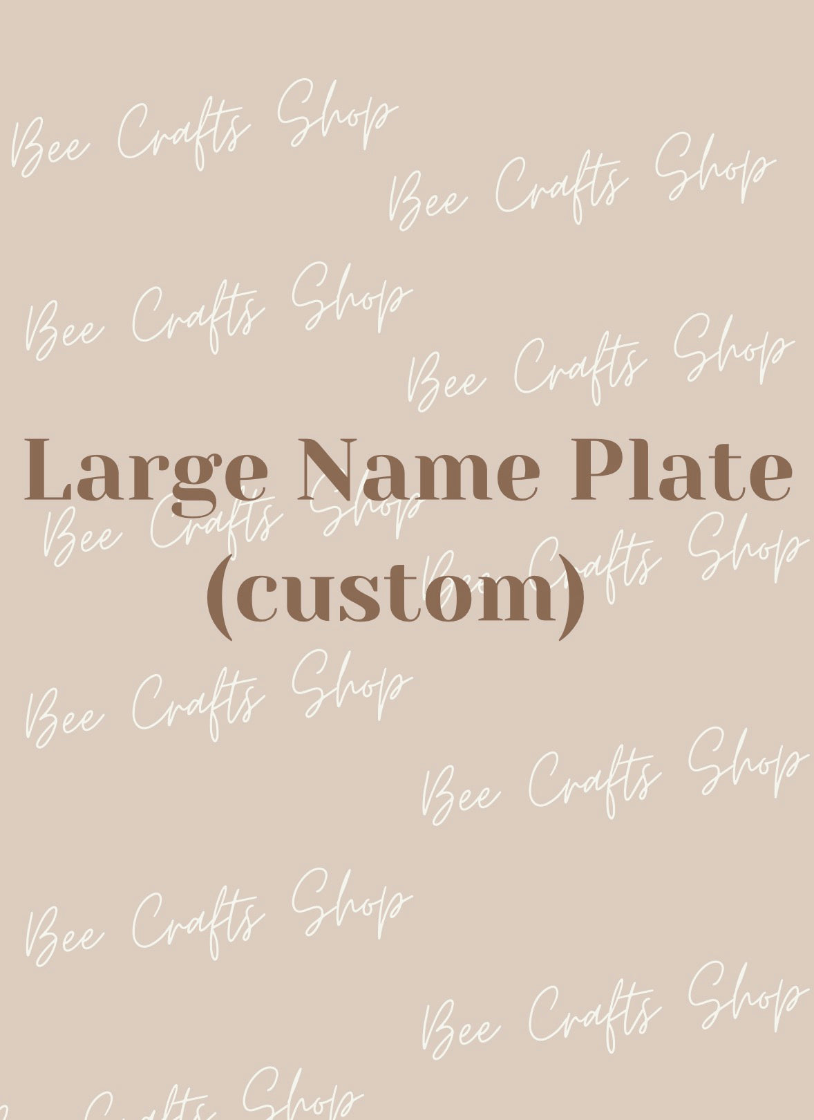 Large Name Plate(custom)