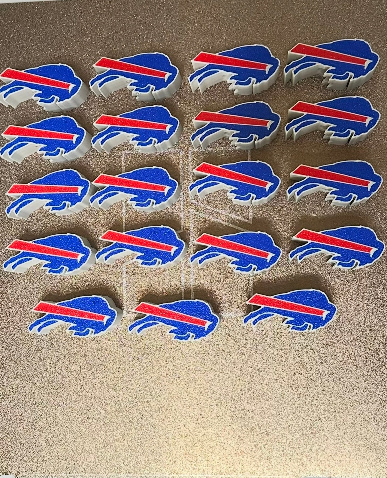 Buffalo Football Straw Topper