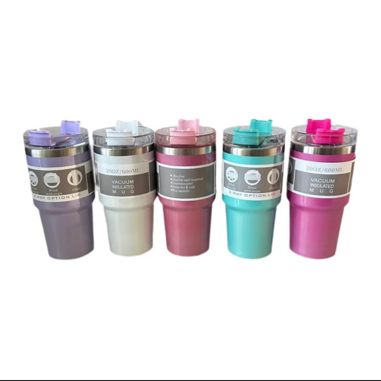 20oz Shimmer Stainless Steel- 5tumbler Bundle