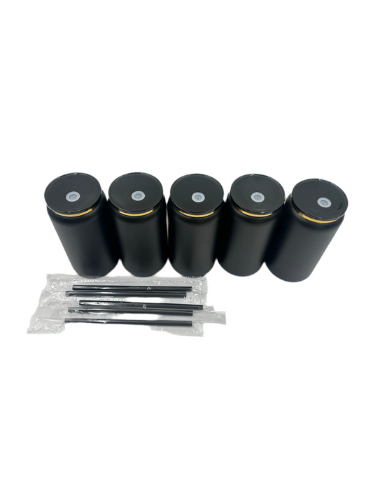 Black Stainless Steel with gold plate -5pcs Bundle