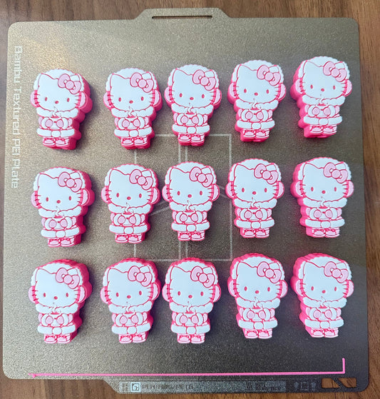 Snow Kitty- Straw Topper