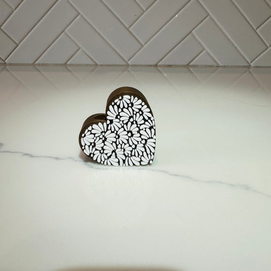 Talavera Heart Straw Topper