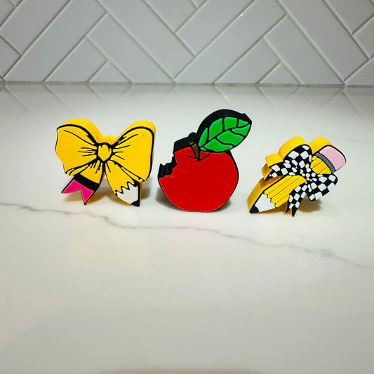 Teacher Straw Toppers