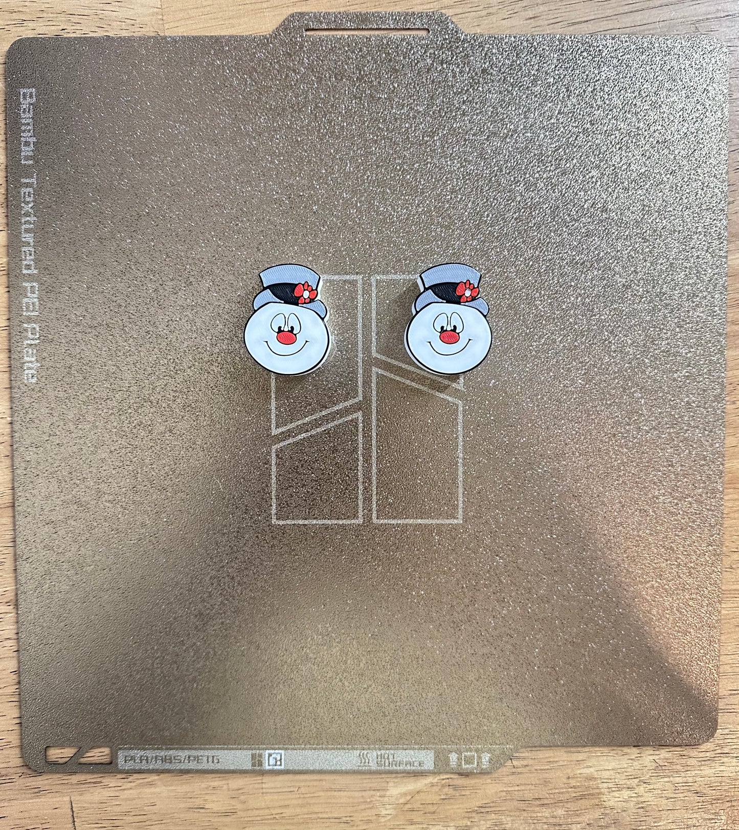 Christmas Snowman Straw Topper