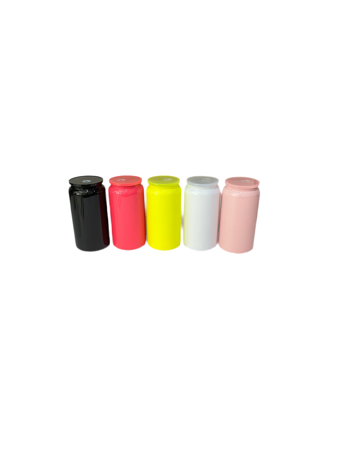 Glossy Colored Stainless Steel Tumbler Bundle