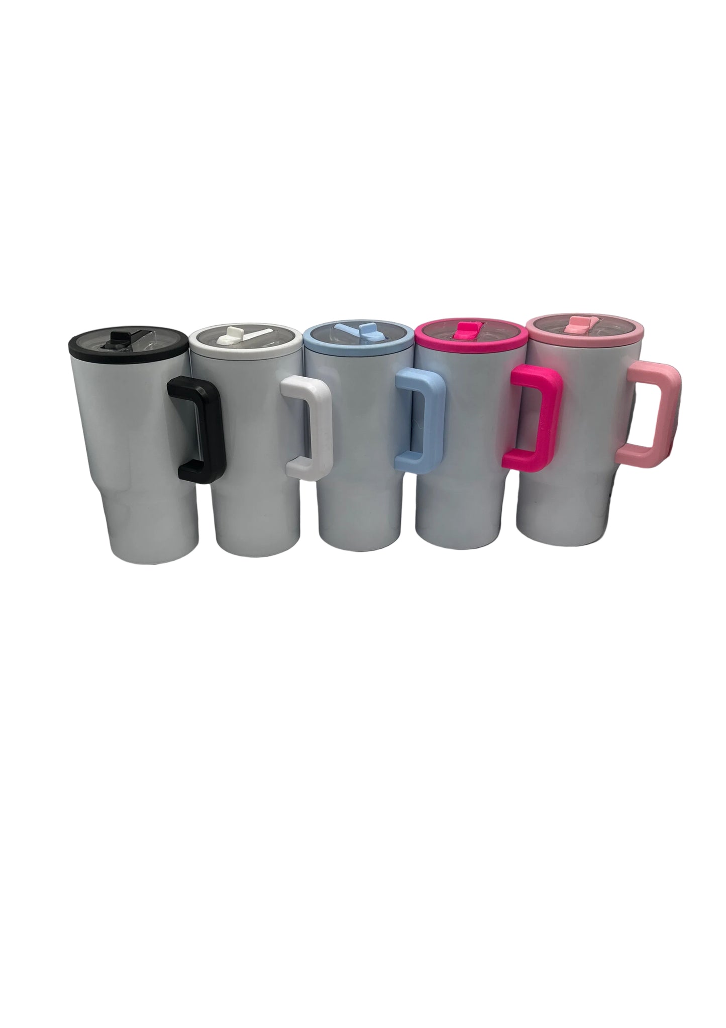 20oz Flip Straw Stainless Steel Tumbler with Handle