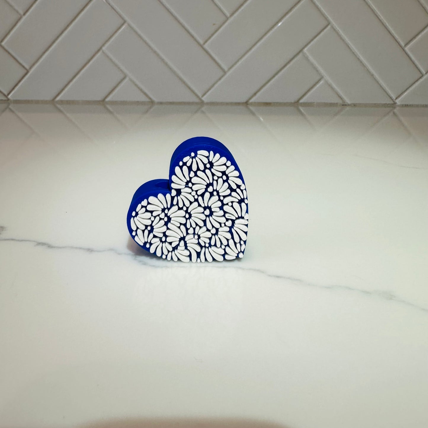 Talavera Heart Straw Topper