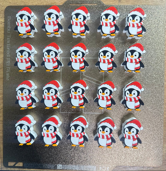 Christmas Pinguin Straw Topper