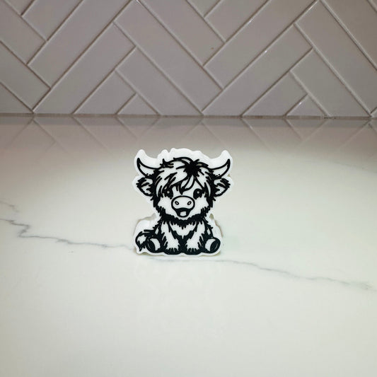 Cow Straw Toppers