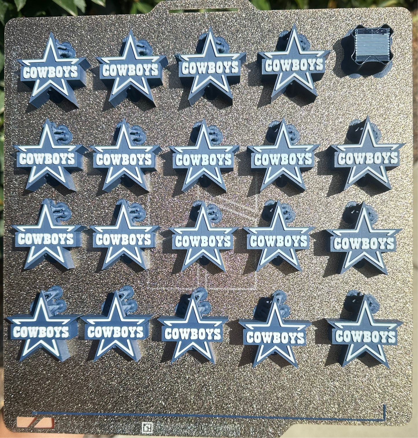 Cowboys Football Straw Topper