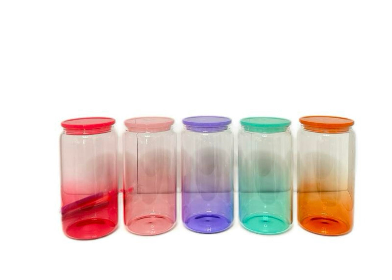 Ombre Glass Cup Bundle