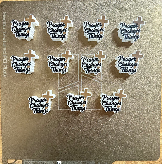 Prayer Changes Things Straw Topper