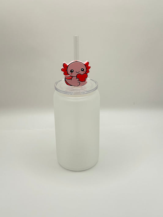 Axolotl Straw Topper