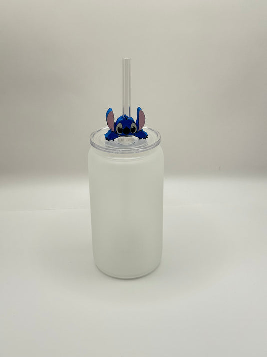 Blue Alien Straw Topper