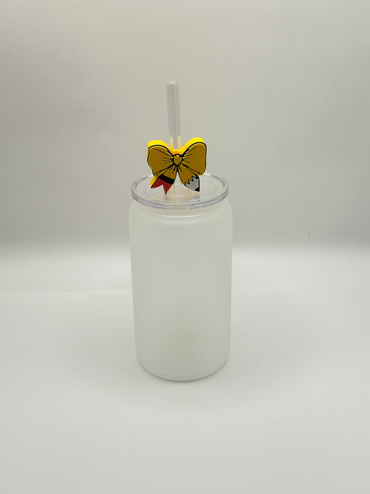 Pencil Bow Straw Topper
