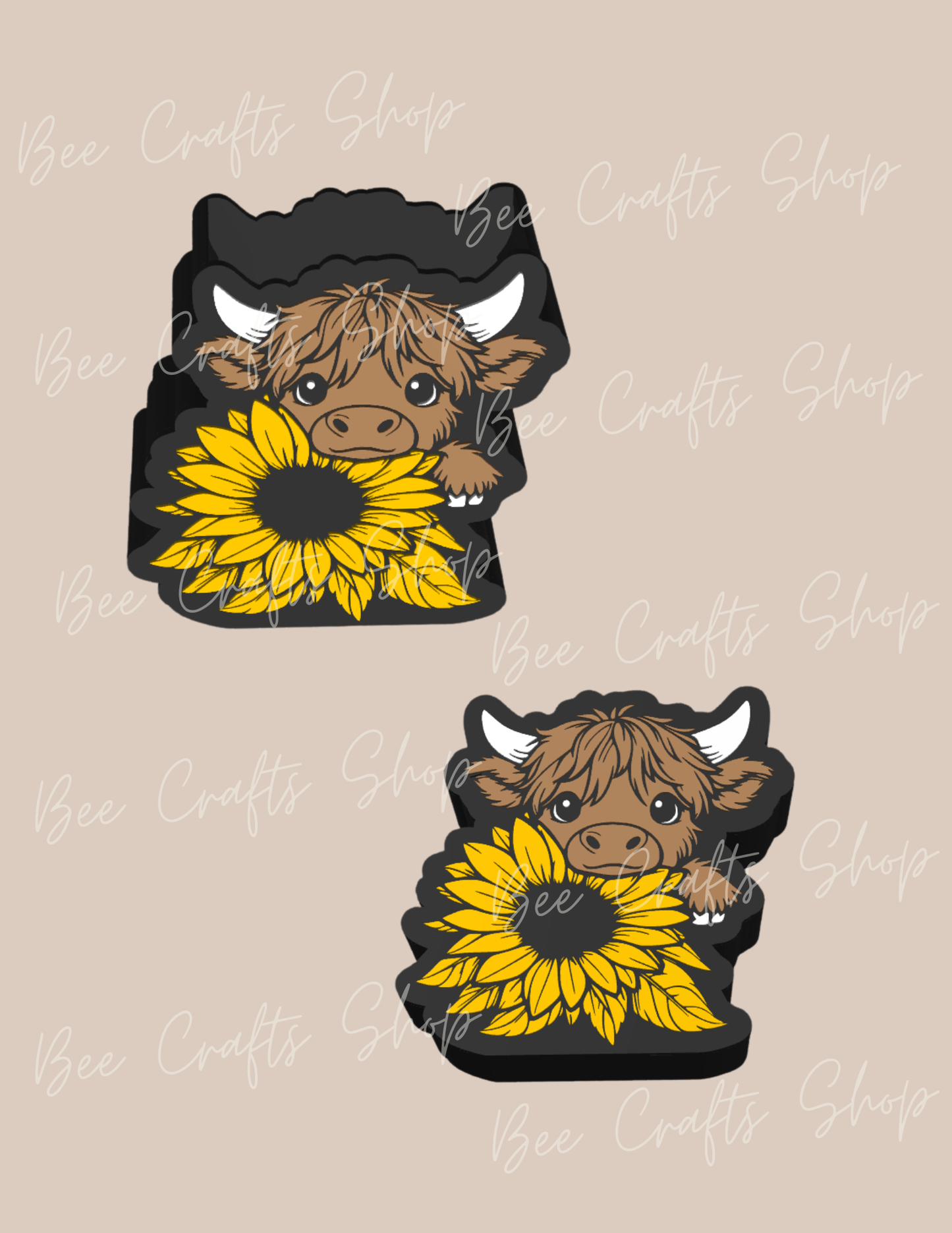 Sunflower Cow Pen Holder