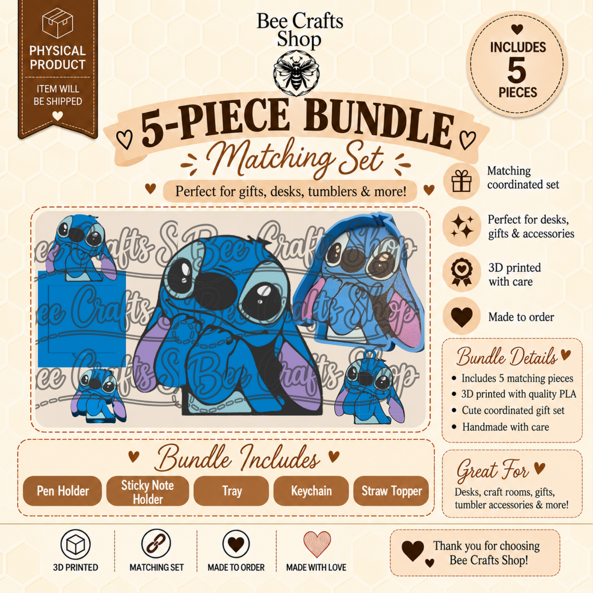 Blue Alien 5pcs Bundle Set