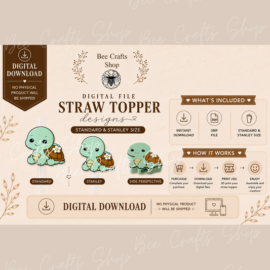 Cute Turtle 3mf Digital Design